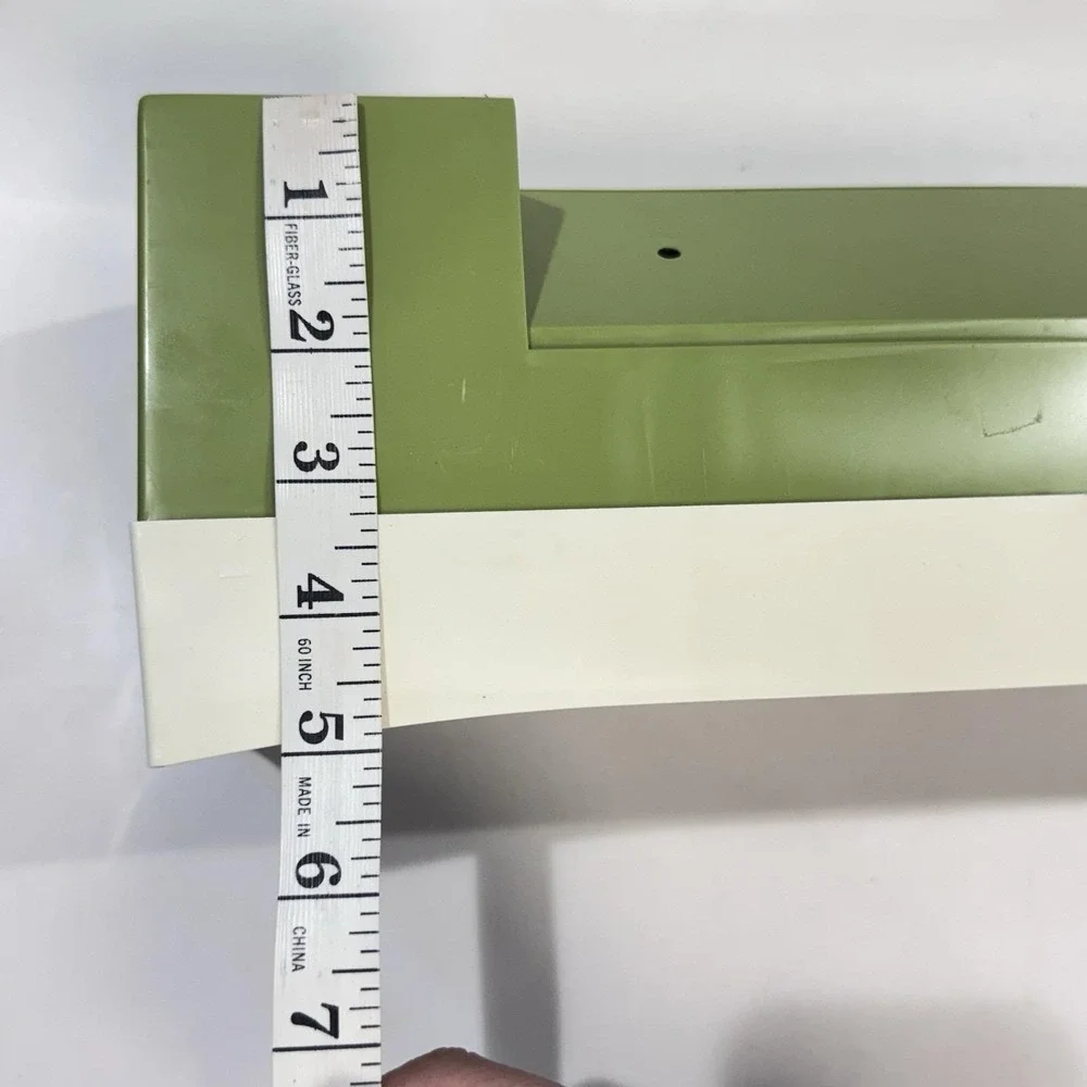 Vintage 70's Touch-n-Tear Automatic Foil Wrap Wax Dispenser Avocado Green IOB - Picture 10 of 15